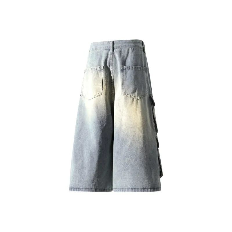 David Bakken Denim Shorts Unisex Light Blue-1