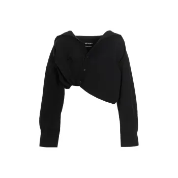 Jacquemus Crop Tops Women's Black