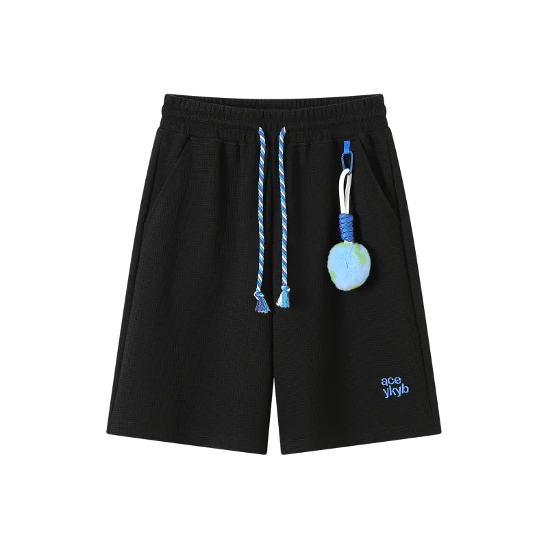 YK&YB Casual Shorts Unisex Black-0