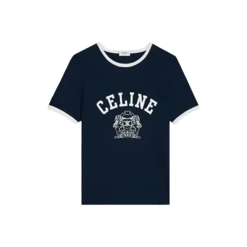 CELINE Blason 70's T shirt In Cotton Jersey