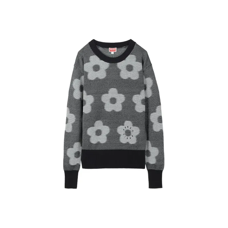 KENZO Flower Spot jacquard Cotton Jumper-0
