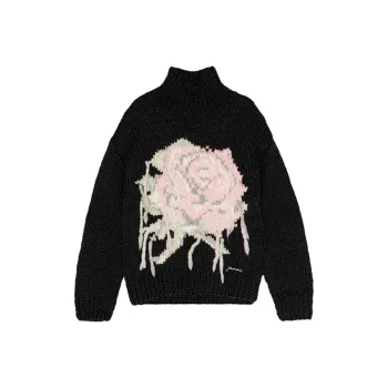 GANNI Handknit Turtleneck Jumper