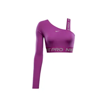 Nike Pro Shine Women's Dri-FIT Asymmetrical Cropped Top