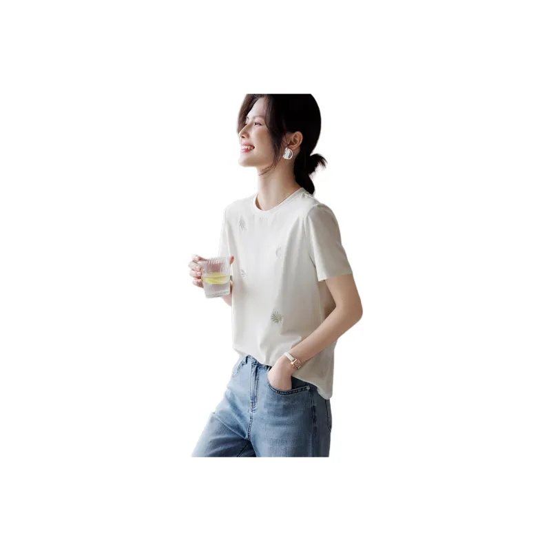 XWI T Shirts Women's Ecru-0
