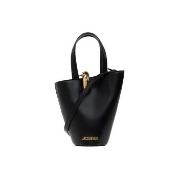 Jacquemus Calfskin Bucket Bag, Shoulder Bag, Crossbody Bag, Handbag Mini Women's Black