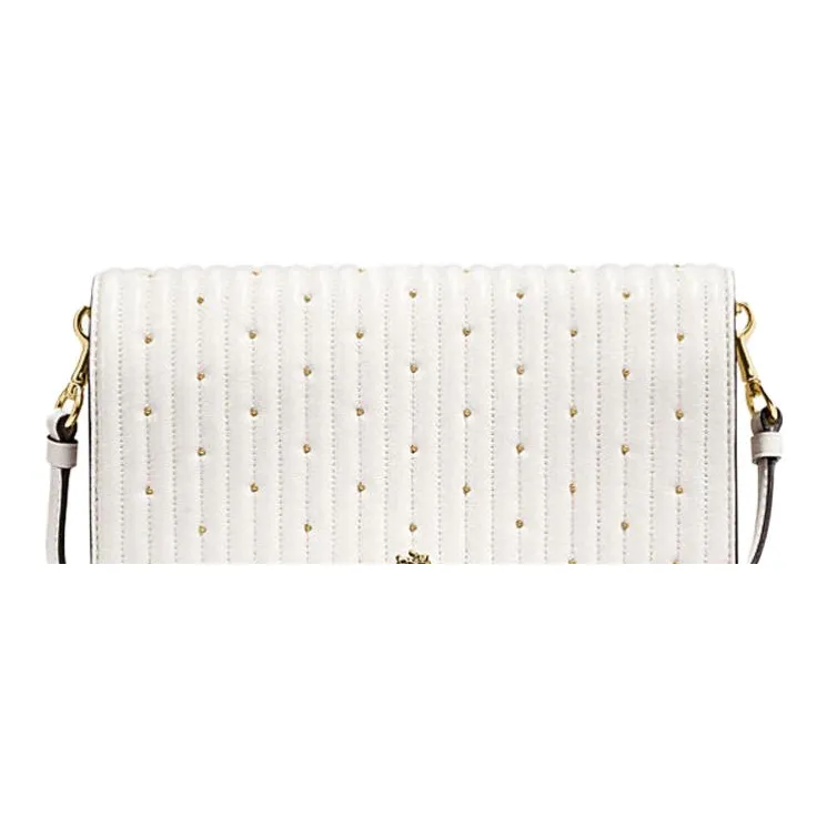 COACH Hayden Leather Shoulder Bag Crossbody Bag Women's Pink White-3