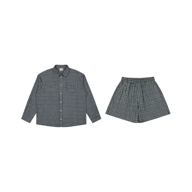 MostwantedLab MostwantedLab Vintage Flower Shirt Matching Set Unisex-4