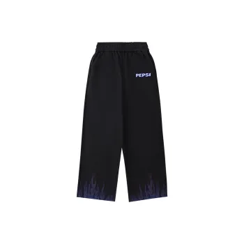Pepsi X D.Desirable PEPSI Co-branded Edition Sports Pants Unisex Black