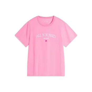 LiNing Sports Fashion Collection T Shirt Women's Morning Light Pink