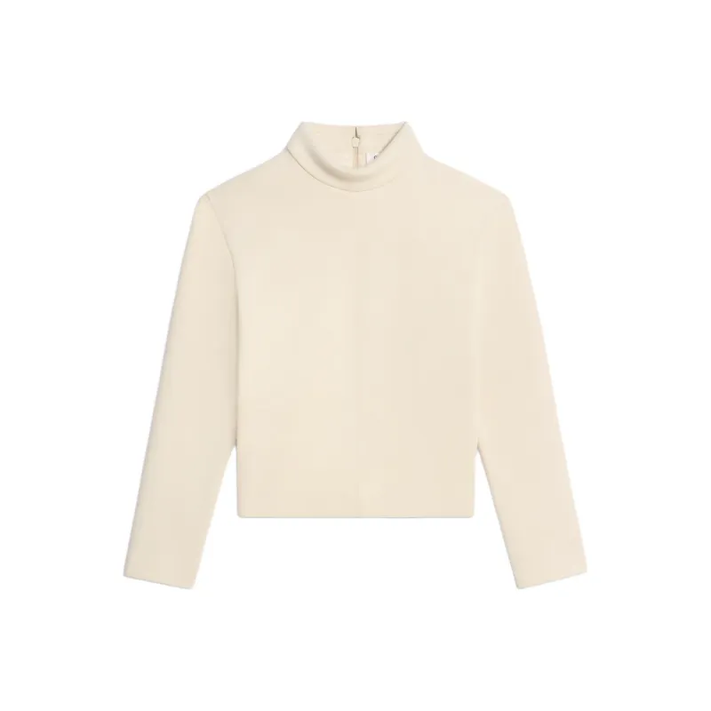 CELINE Overturned Collared Long Sleeve Top-0