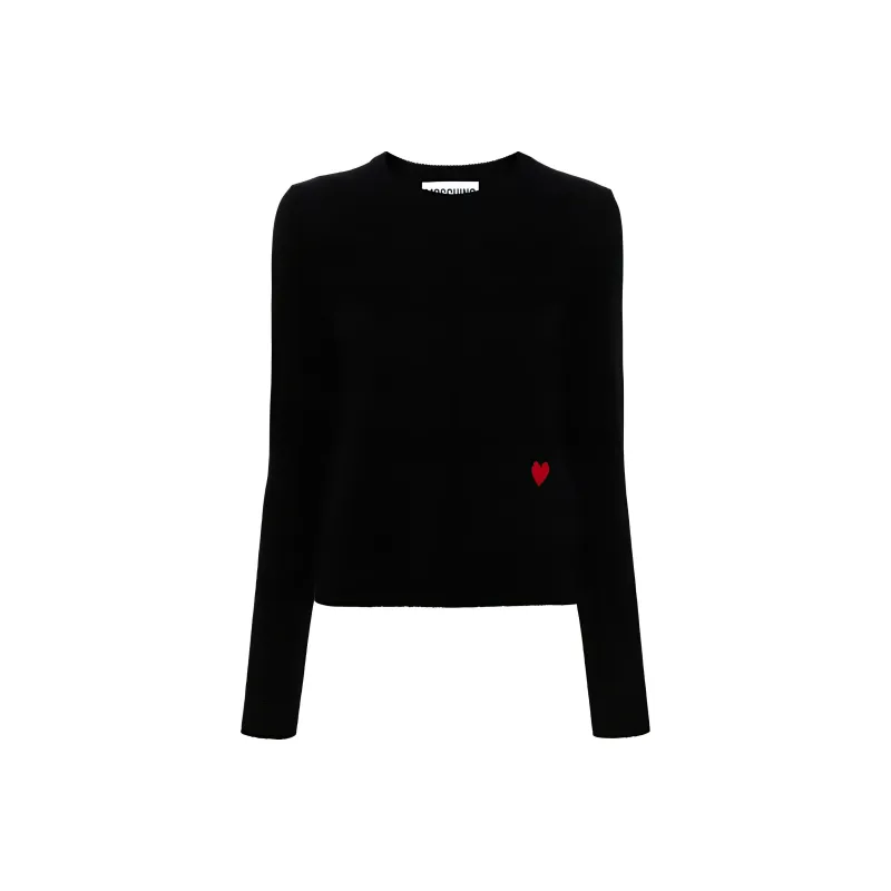 MOSCHINO Intarsia Heart Knitted Cardigan-0
