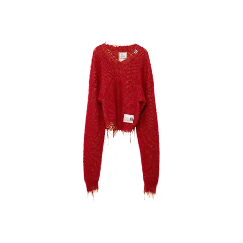 Maison Mihara Yasuhiro FW24 Sweater Women's Red