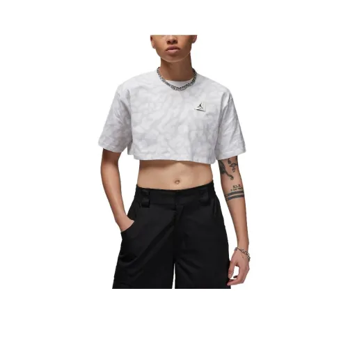JORDAN Crop Tops Women's White