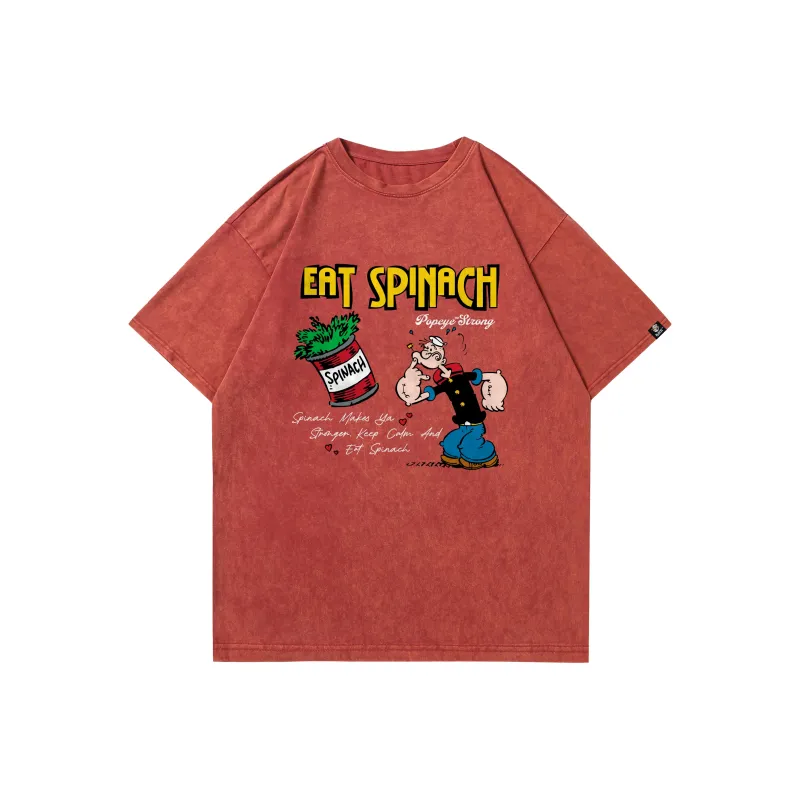 POPEYE Drop Shoulder Sleeve T Shirt Unisex-12