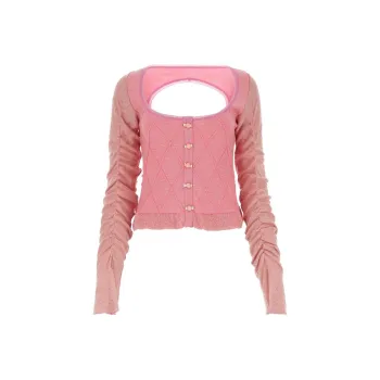 CORMIO Elena Cut Out Detailed Cardigan