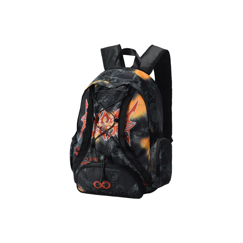 8atheist Polyester Backpack Regular Unisex Black-13