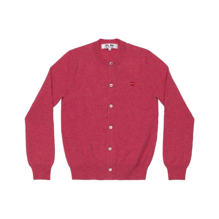 CDG Play Sweaters Women's Pink-0