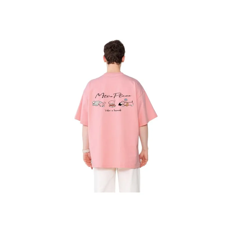 MONTVOO Drop Shoulder Sleeve T Shirt Unisex-3