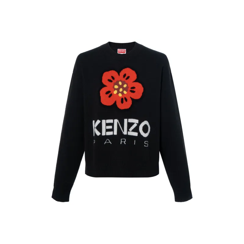 KENZO Boke Flower motif Wool Jumper-0