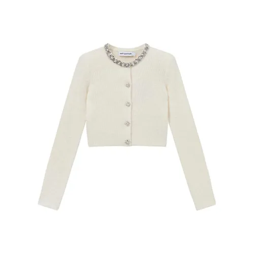 Self portrait Sweater Women's Ivory White