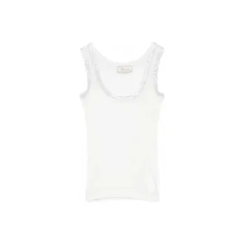 Blumarine Ribbed knit Tank Top