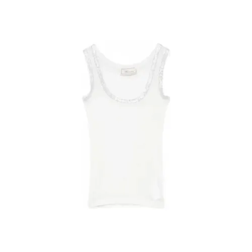 Blumarine Ribbed knit Tank Top