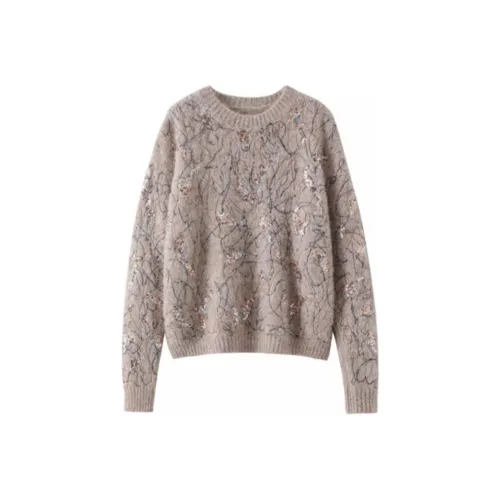 PKHP Sweater Women's Khaki Embroidery