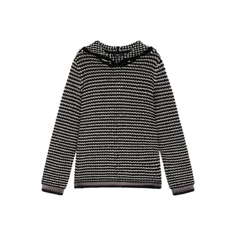 THEORY Sweaters Women's Black White-0
