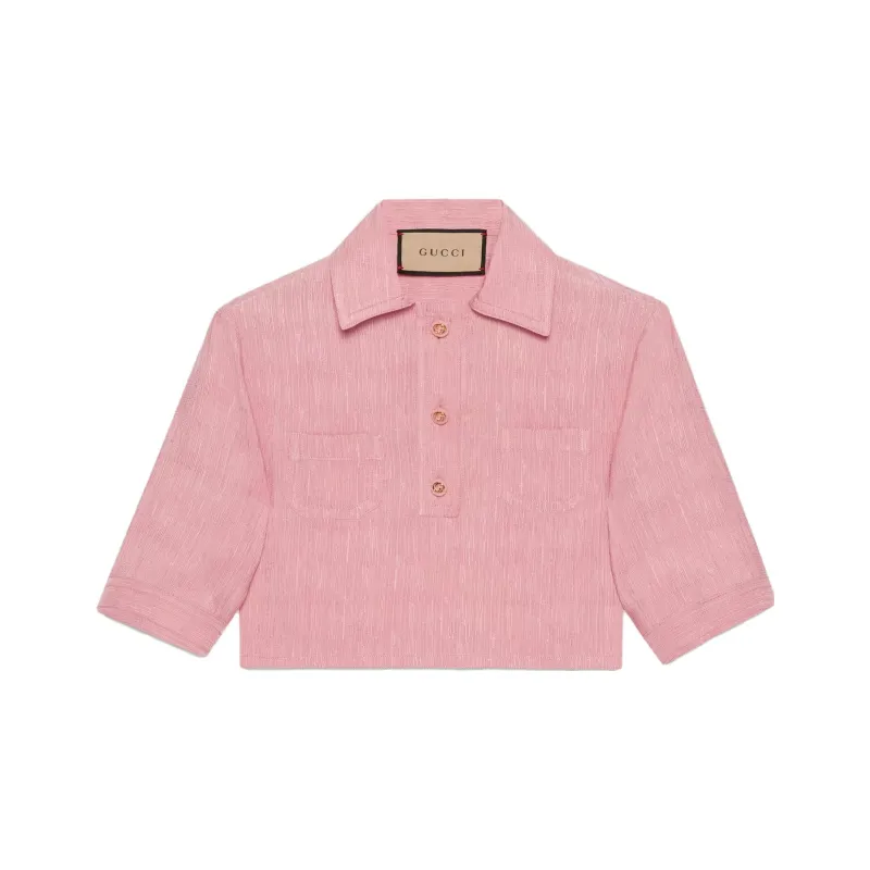 GUCCI Crop Tops Women's Pink-0