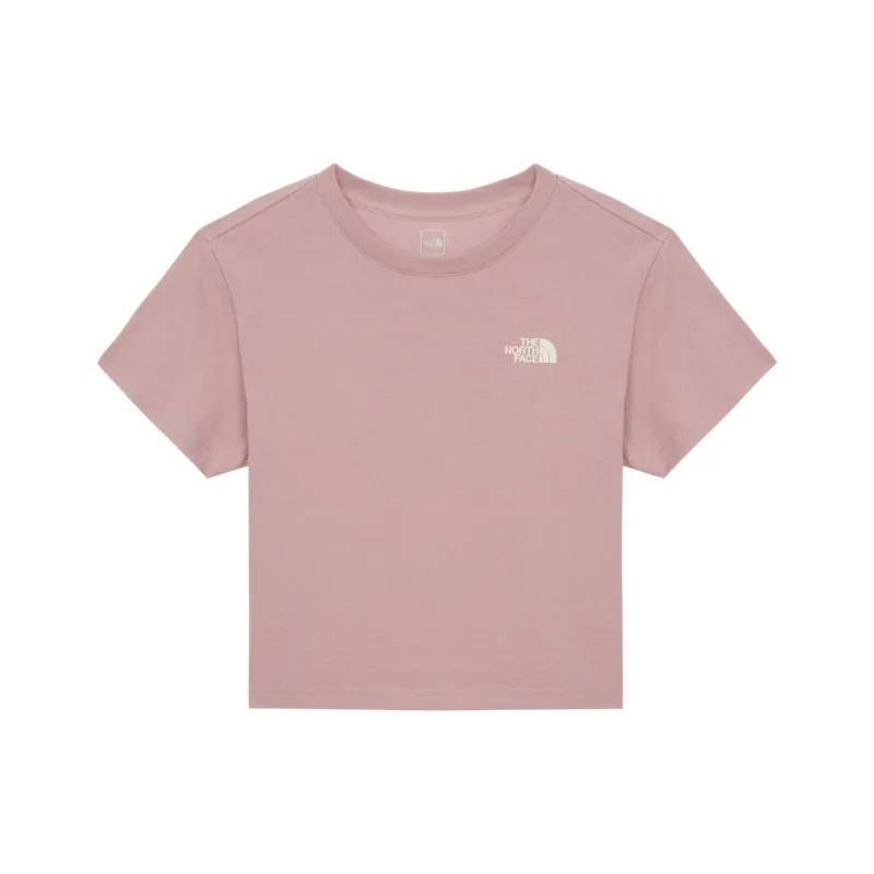 THE NORTH FACE Regular T Shirt Women's Gray Pink-1