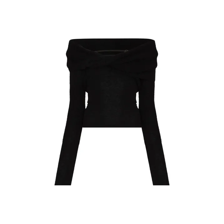 Jacquemus La Maille Ascua Top 'Black'-0