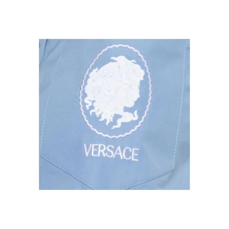 VERSACE Button up Sleeveless Dress-4