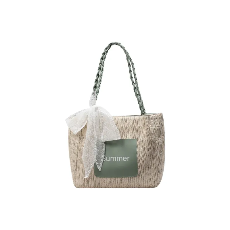 Homeboisportclub PU Patch Woven Tote Bag, Shopping Bag, Shoulder Bag Women's Multicolor-22