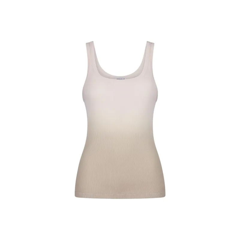Dondup Ribbed Scoop neck Tank Top-0