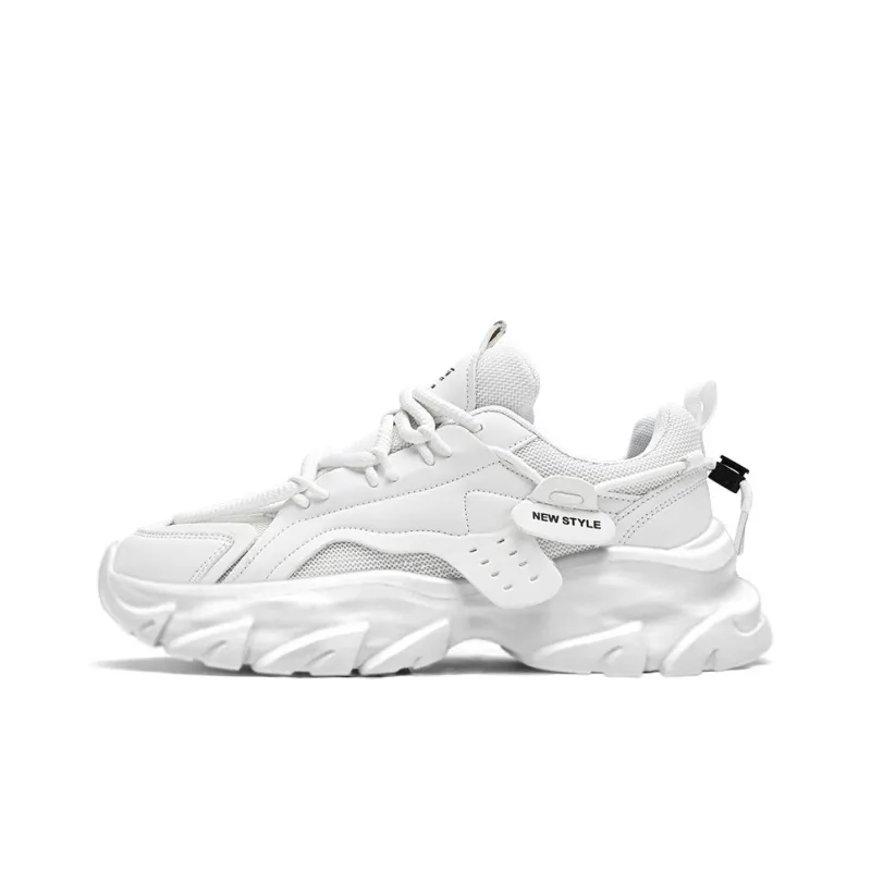 OFFER AITR Cushioning Slip Resistant Height Increasing Low Top Chunky Sneakers Men's-21