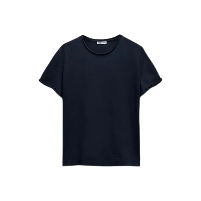 ZARA T-Shirts Women's Navy Blue-0