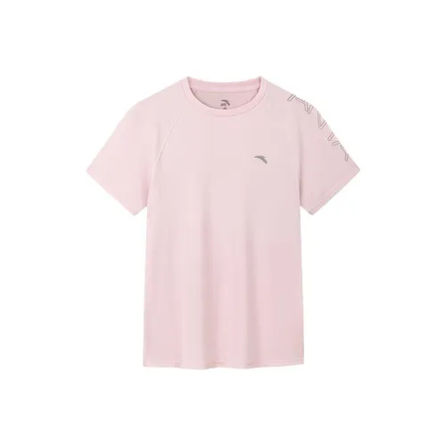 Anta Variety Training Collection Raglan Sleeve T Shirt Women's Firm Pink