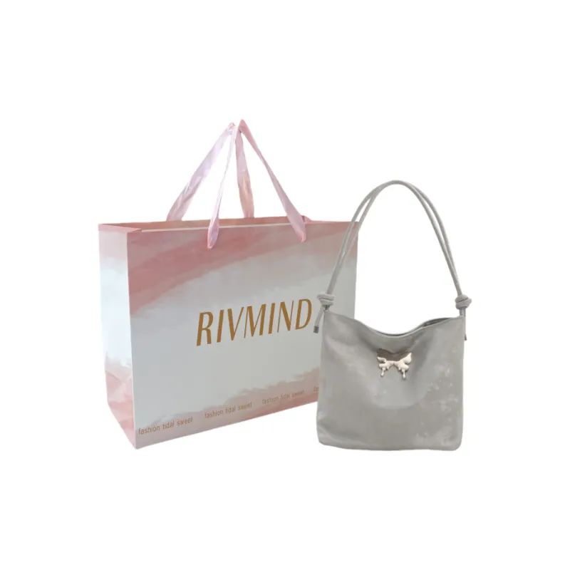 RIVMIND PU Crossbody Bag, Shoulder Bag Women's White/Black/Gray-7
