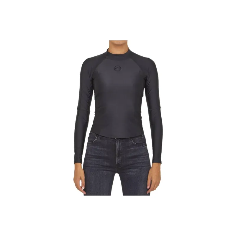 Marine Serre Logo embossed Stretch Top-0