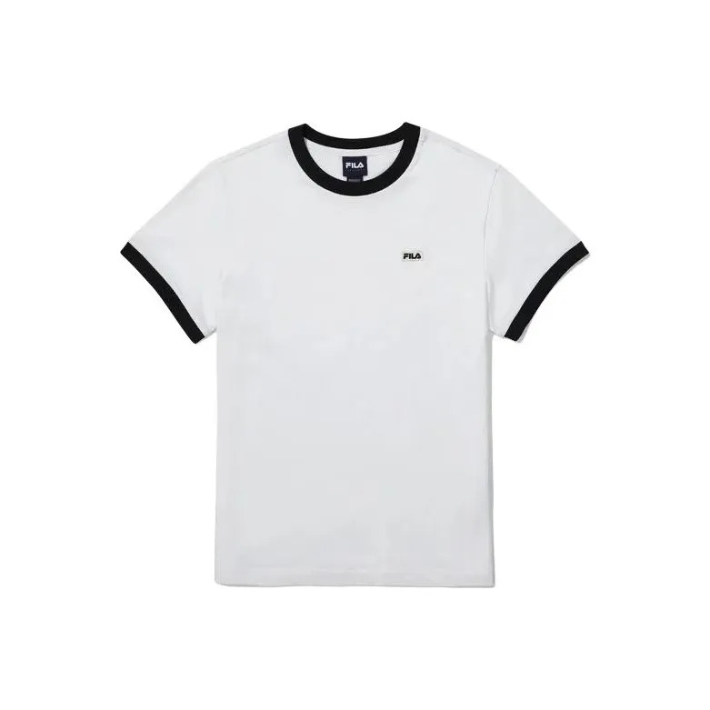 FILA Set in Sleeve T Shirt Women's White-0