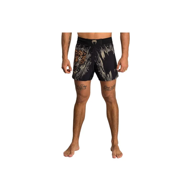VENUM Tiger Sports Shorts Men's Black/Fluorescent Orange-0
