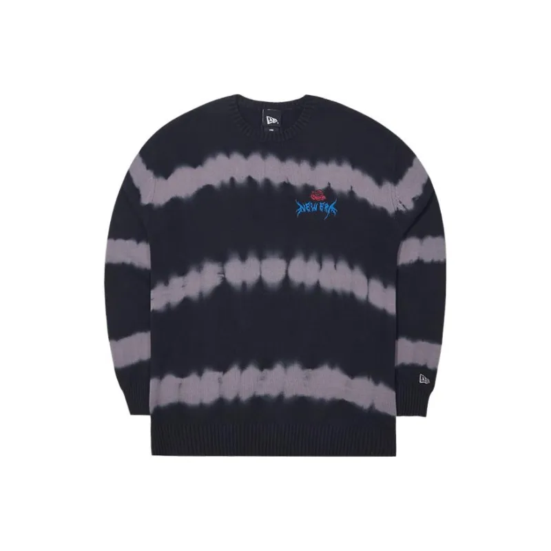 New Era Sweaters Women's Black Tie Dye-0