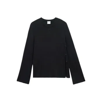 COURREGES Open Side Crewneck Jumper