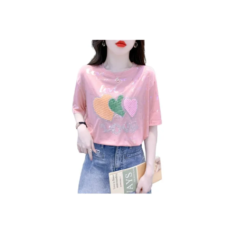 Mu Xiao Xin Set in Sleeve T Shirt Women's-5