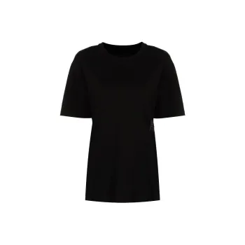 Alexander Wang Essential Jersey Puff Logo Shrunk Tee Black