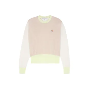 Maison Kitsune Colour block Merino Wool Jumper