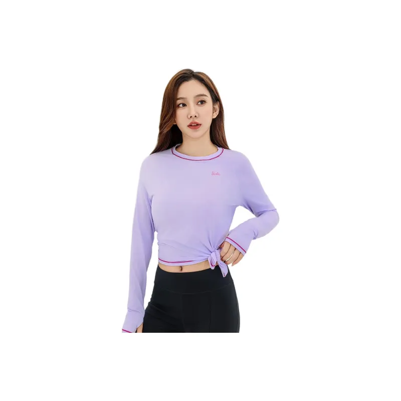 Barbie Yoga T Shirt Women's Light Purple-0