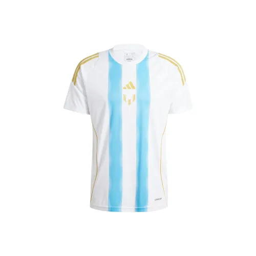 Adidas Pitch 2 Street Messi Training Jersey Soccer Jersey Fan Edition, Messi Men's White