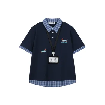 YINLEI T Shirts Women's Navy Blue