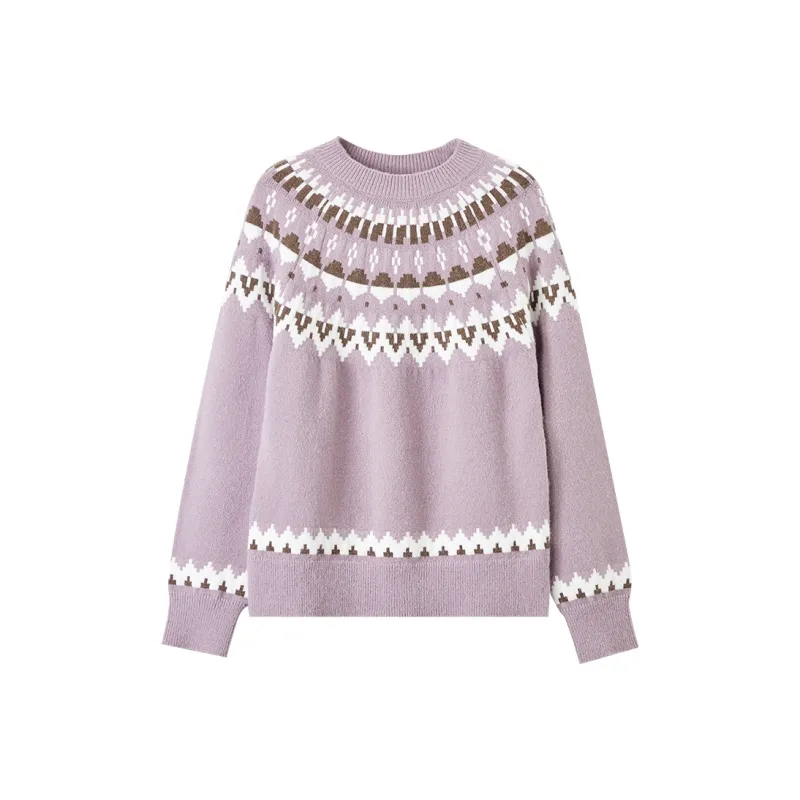 XIANGYING Sweater Women's Purple-0